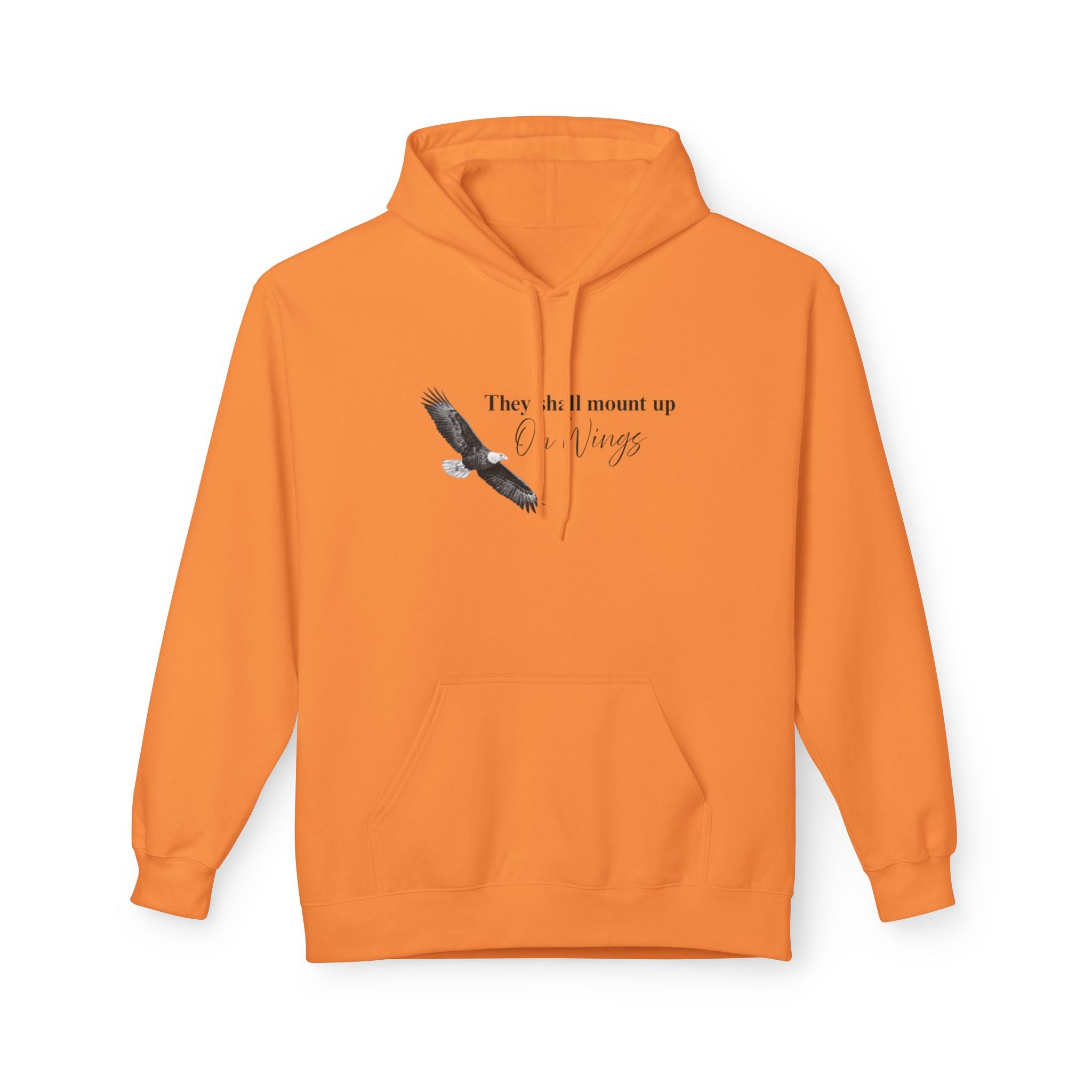 Soaring Eagle Hoodie - "They Shall Mount Up…” Inspirational Minimalist Pullover