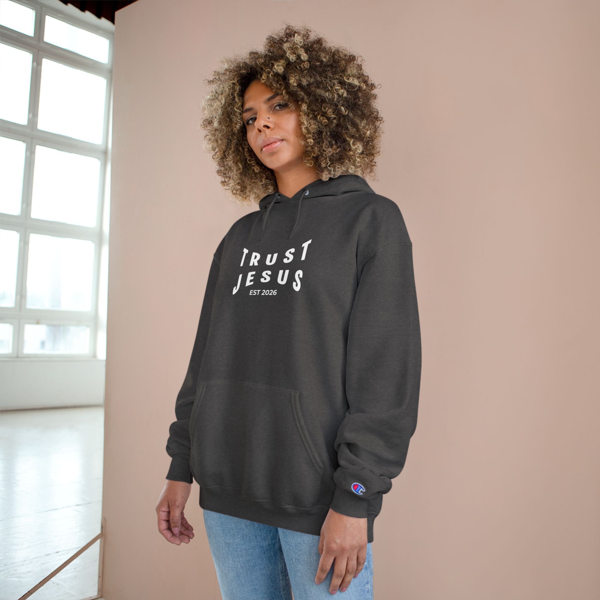 Trust Jesus Hoodie — Faith-Based Christian Pullover (EST 2026)