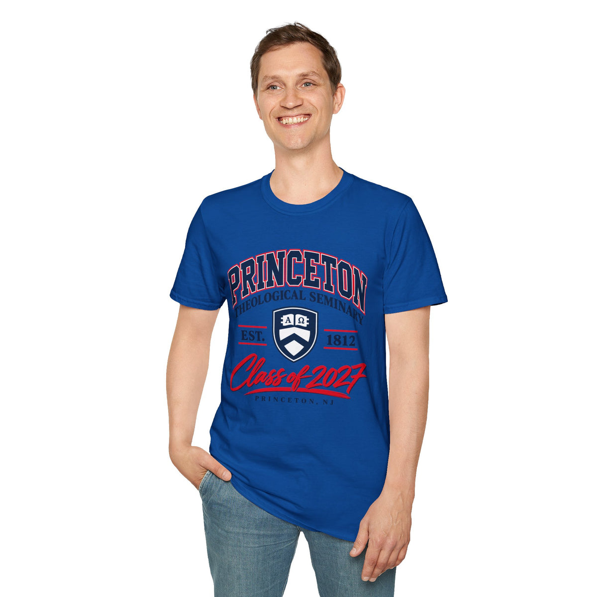 Princeton Class Shirt_Unisex Softstyle with Shield Logo