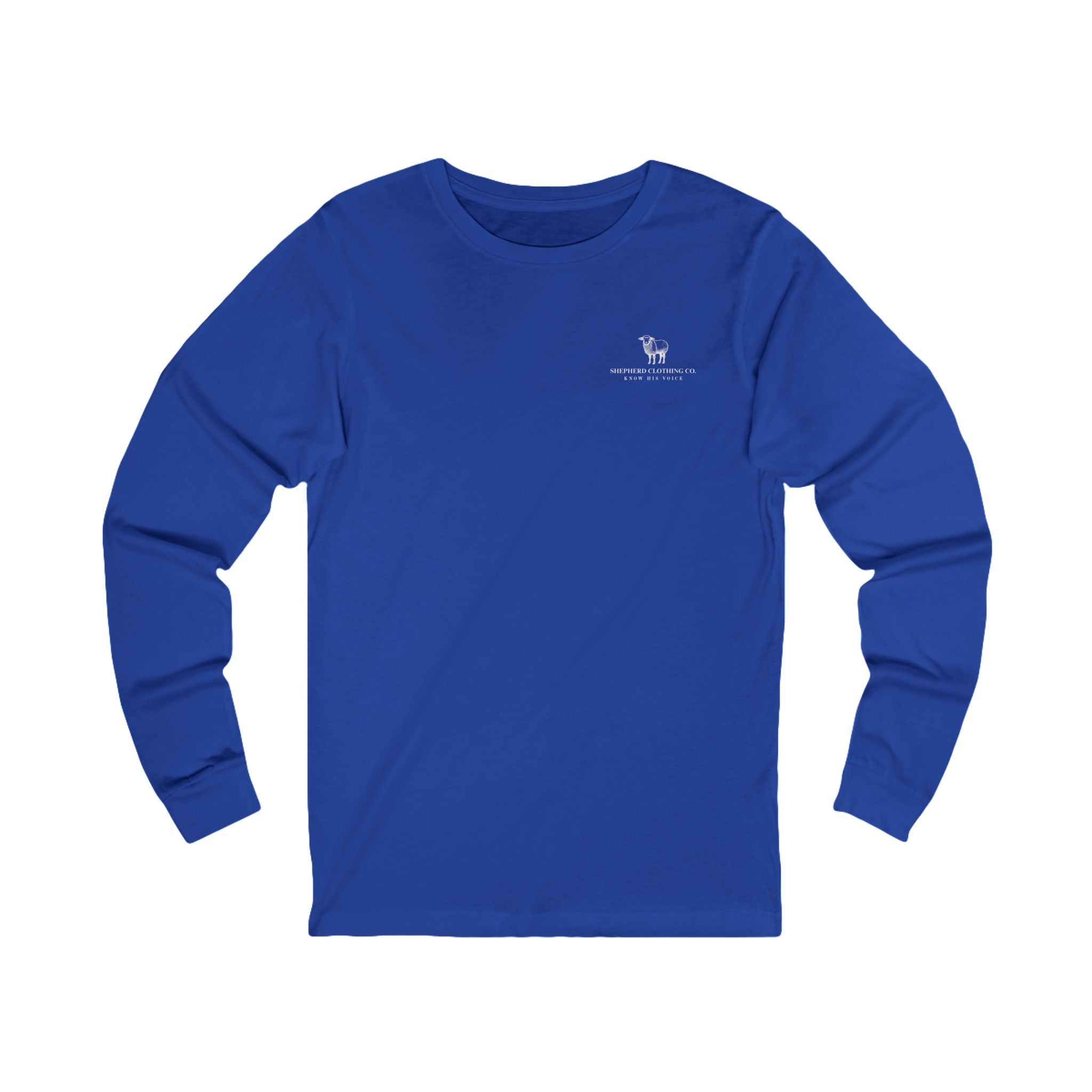 Long Sleeve Tee — 'Romans 8:28' Inspirational Christian Bible Verse Shirt