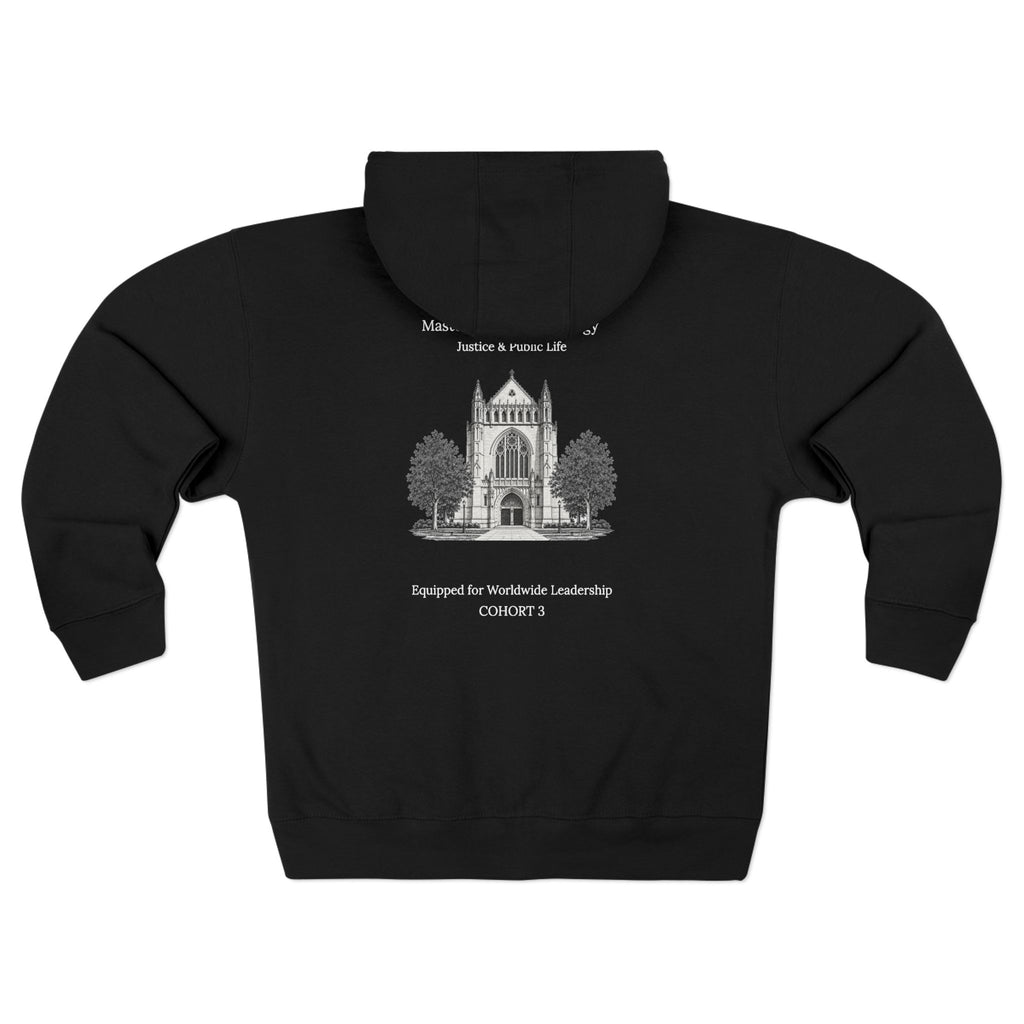 Princeton Theological Seminary Class of 2027 Zip Hoodie — Campus Chapel Illustration