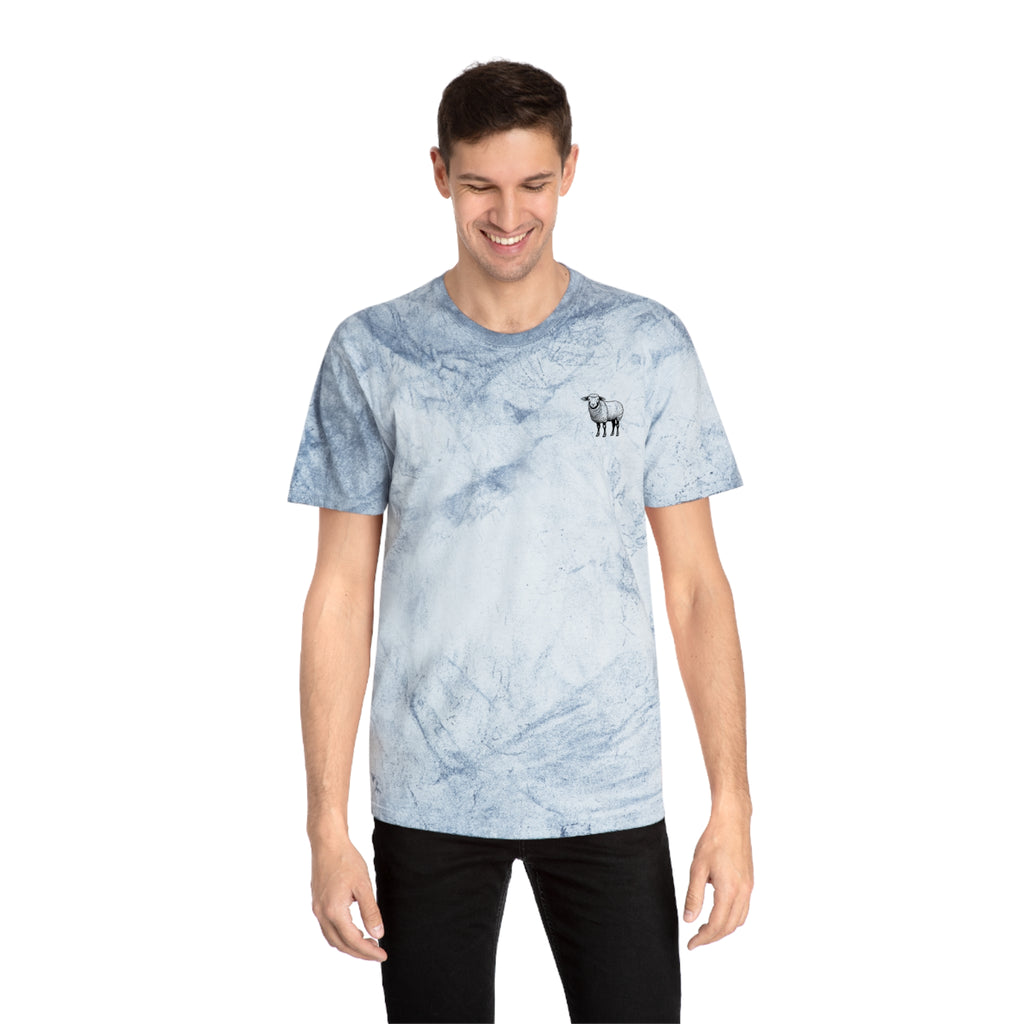 Christian Faith Tee — 'He Leads Me, He Guides Me' Tie-Dye T‑Shirt