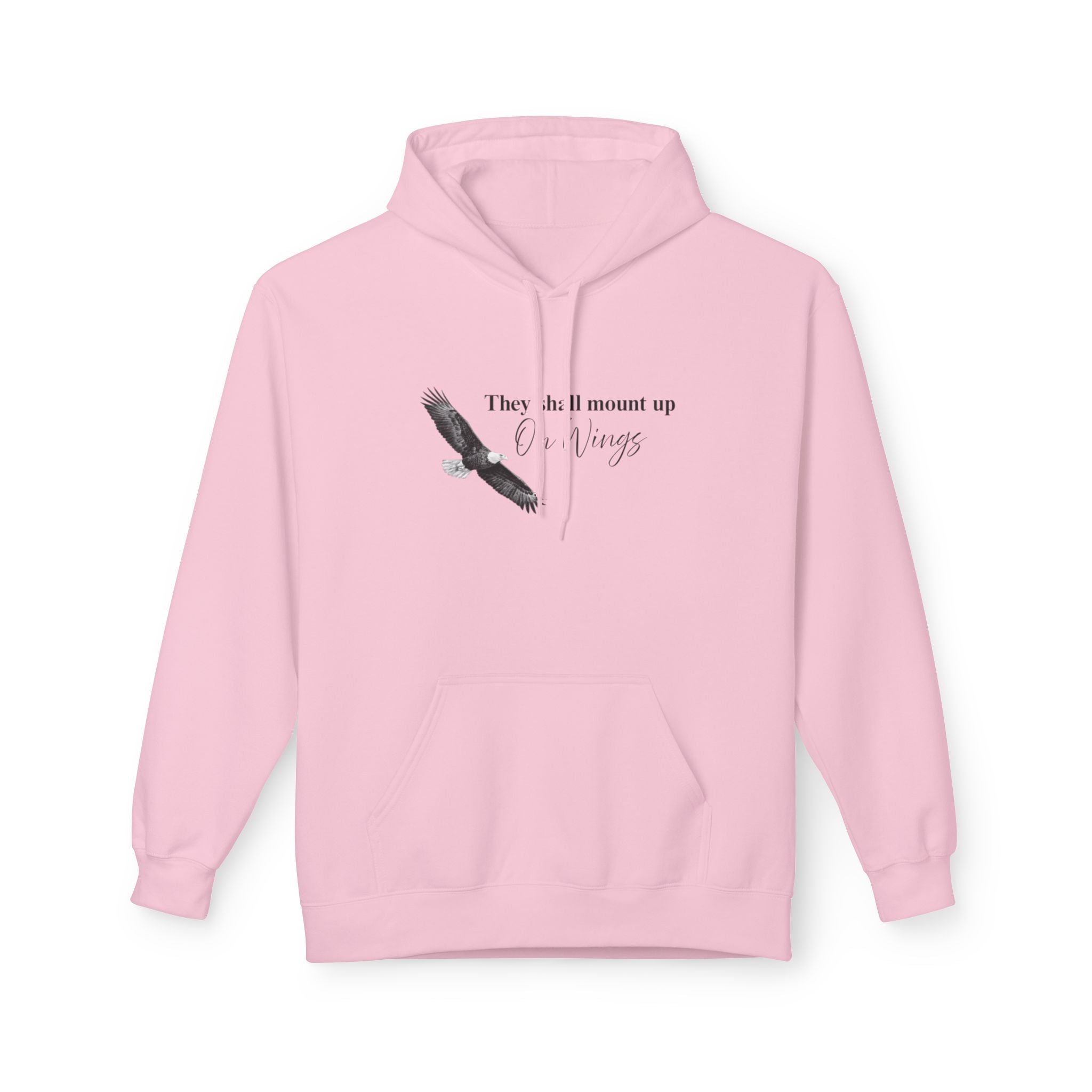 Soaring Eagle Hoodie - "They Shall Mount Up…” Inspirational Minimalist Pullover