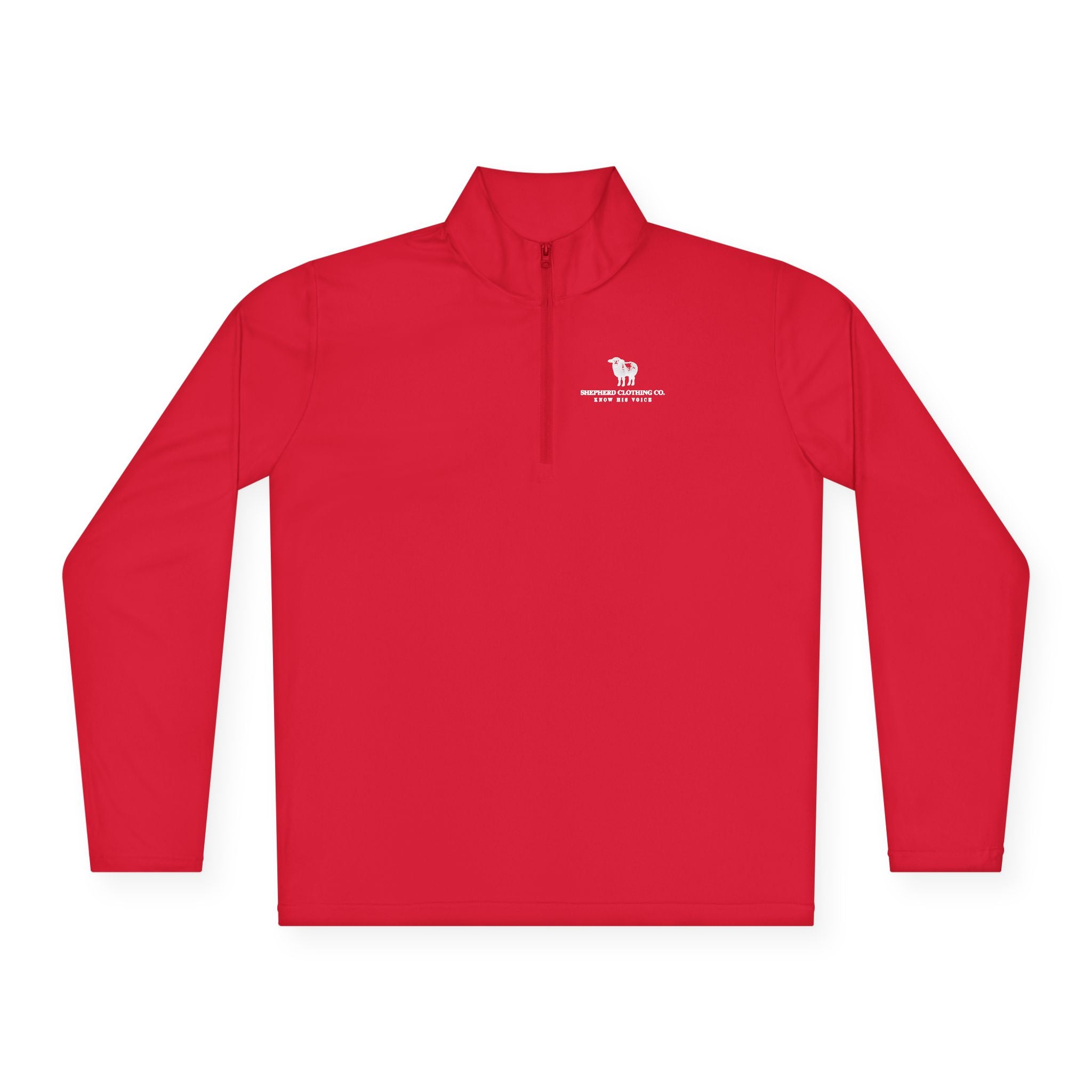 Quarter-Zip Pullover — Minimalist State Silhouette Chest Logo