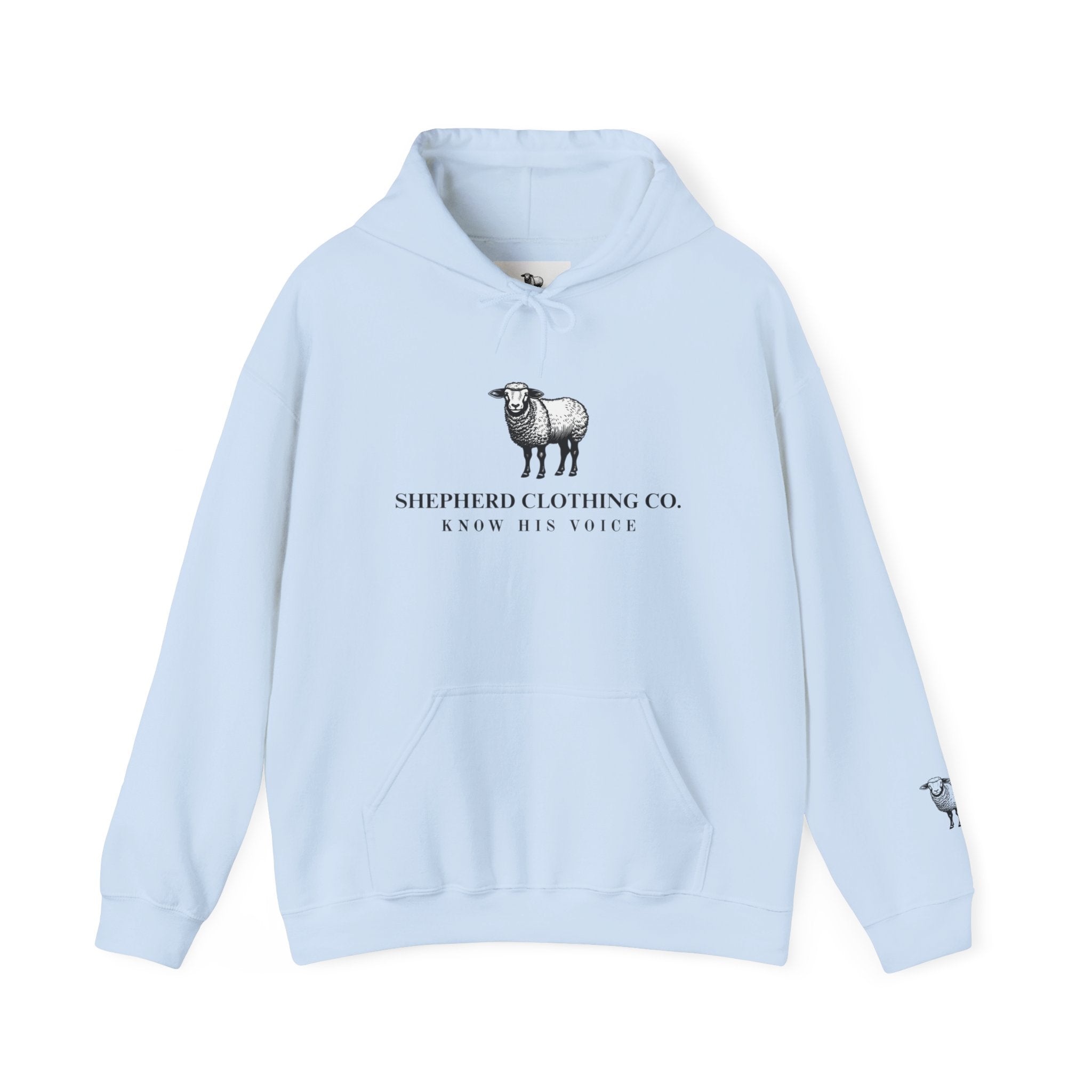 Shepherd Clothing Co. Logo Hoodie – Minimal Sheep Graphic Pullover