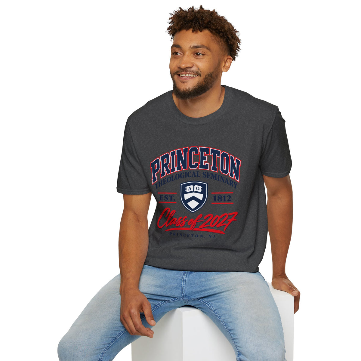 Princeton Class Shirt_Unisex Softstyle with Shield Logo