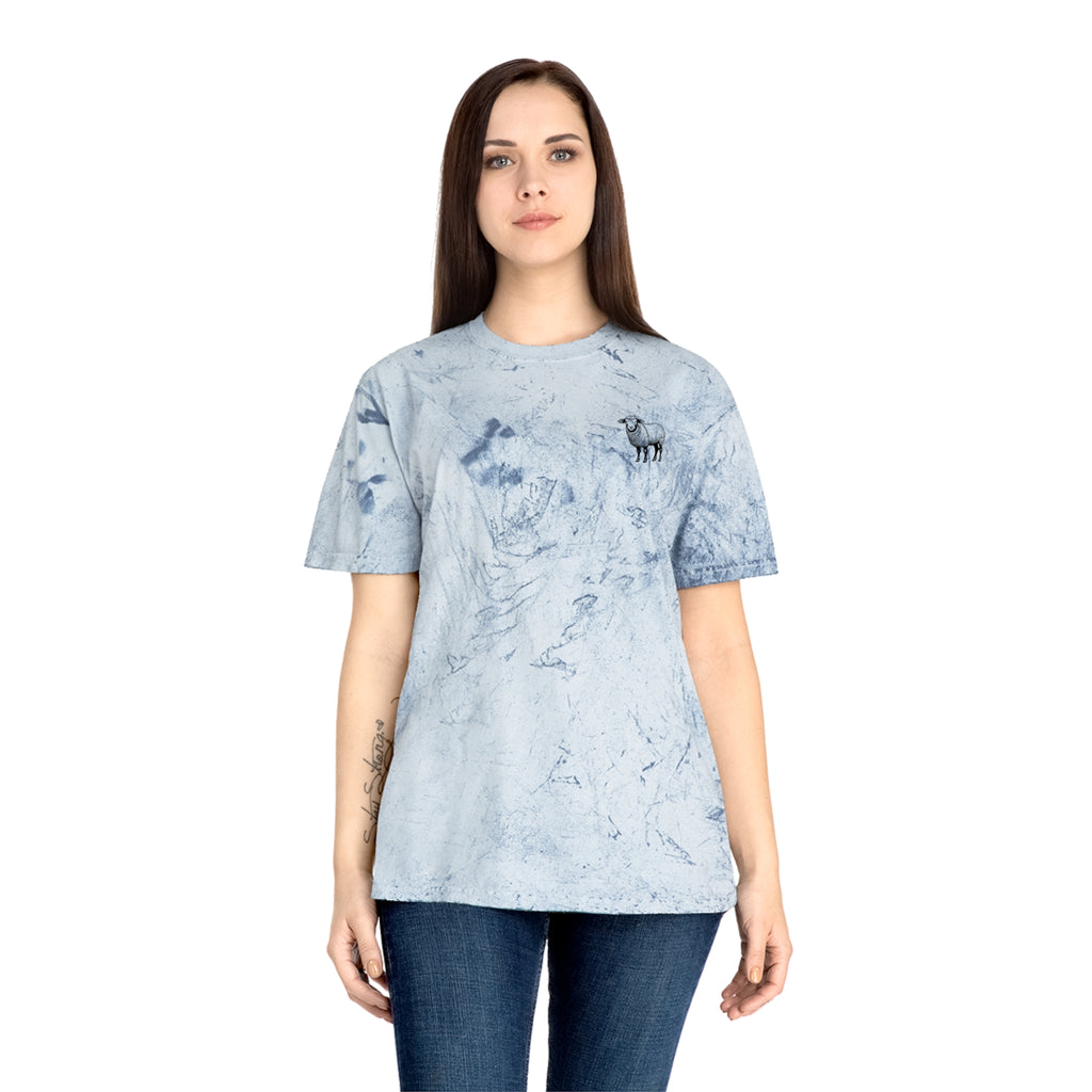 Christian Faith Tee — 'He Leads Me, He Guides Me' Tie-Dye T‑Shirt