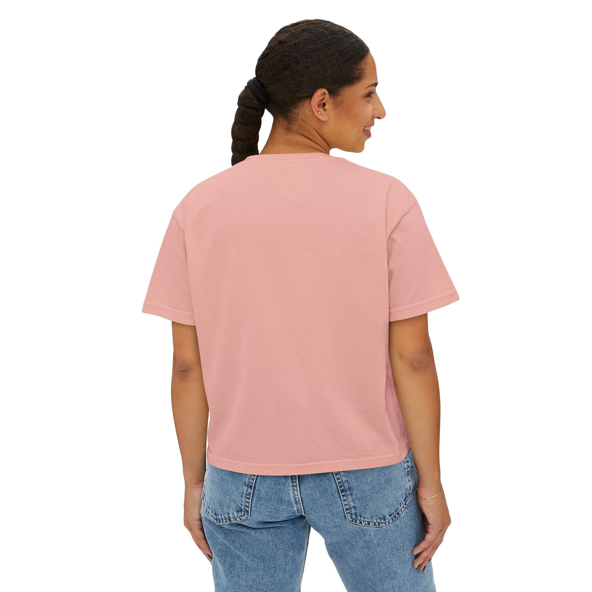 God Is Good Women's Boxy Tee — Faith-Based Casual Crop Top
