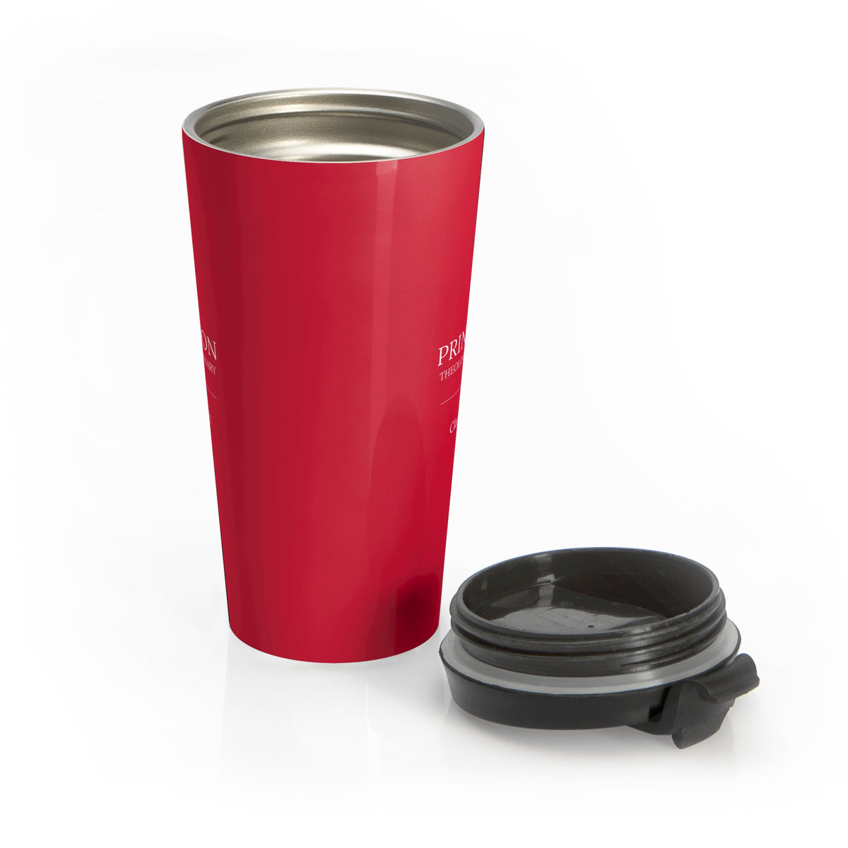 Red Stainless Steel Travel Mug — Insulated Coffee Tumbler