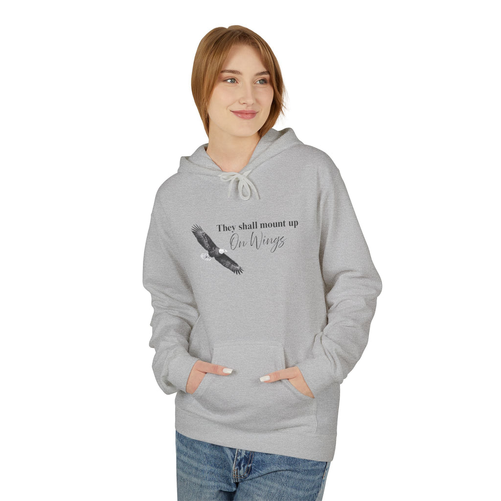 Soaring Eagle Hoodie - "They Shall Mount Up…” Inspirational Minimalist Pullover