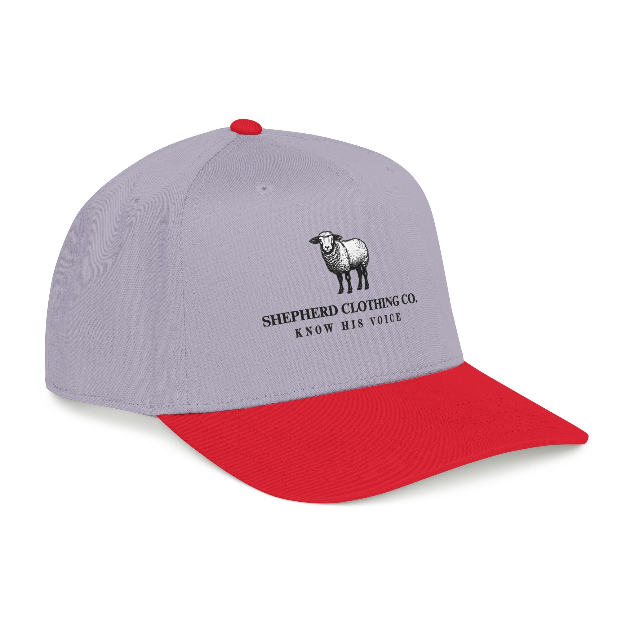 Sheep Logo Baseball Cap — "Shepherd Clothing Co. Know His Voice" Embroidered Hat