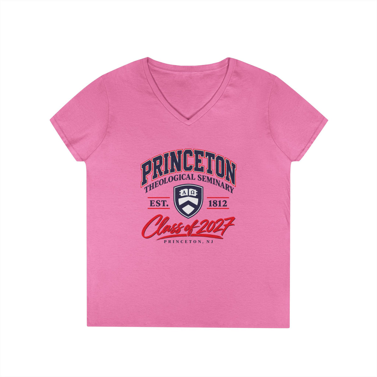Cathedral Sketch V-Neck T-Shirt_New PTS Logo