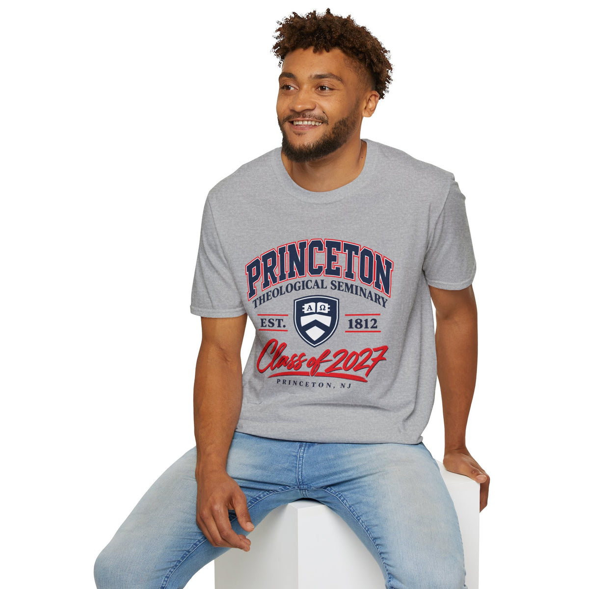 Princeton Class Shirt_Unisex Softstyle with Shield Logo