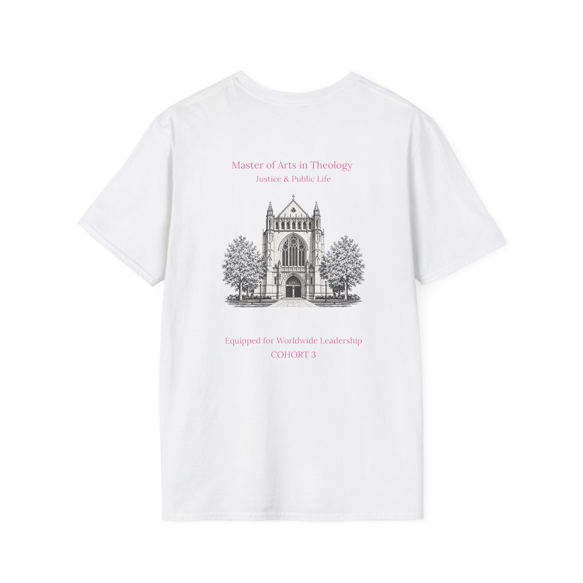 Princeton Theological Seminary Class of 2027 T-Shirt (Pink Lettering for AKA's)