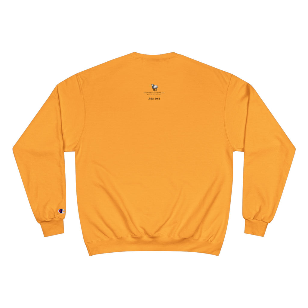 My Sheep Sweatshirt — Christian Mountain Crewneck (John 10:4)