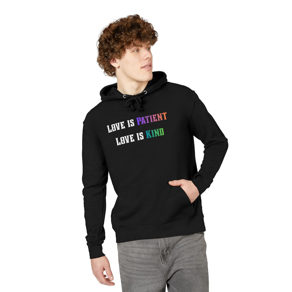 Love Is Patient Love Is Kind Hoodie — Inspirational Christian Message Pullover
