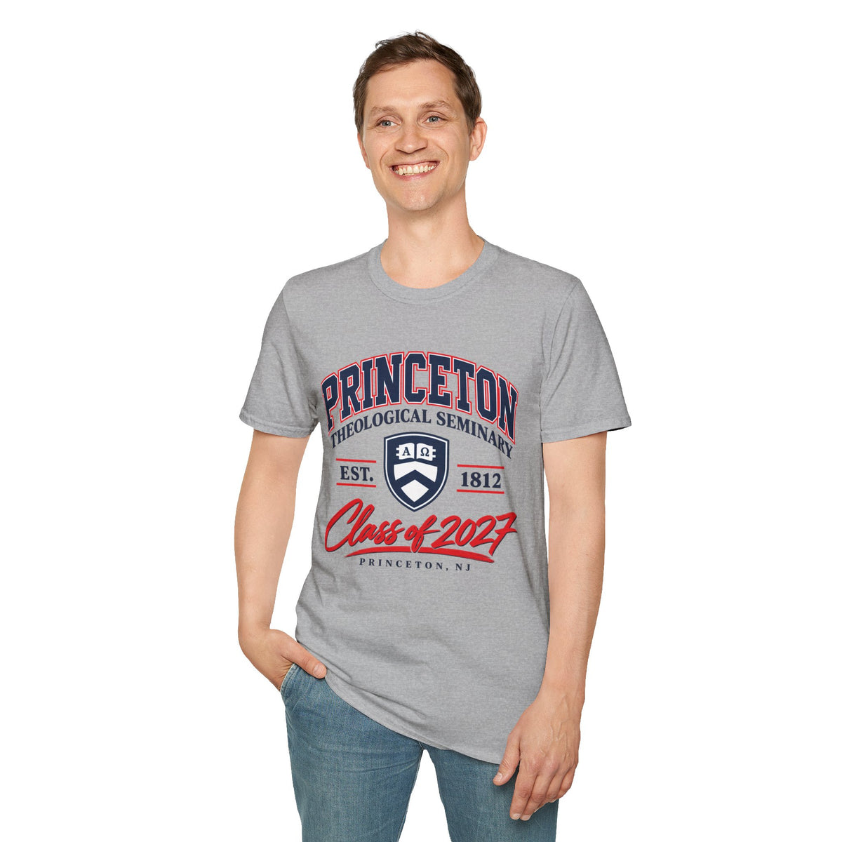 Princeton Class Shirt_Unisex Softstyle with Shield Logo