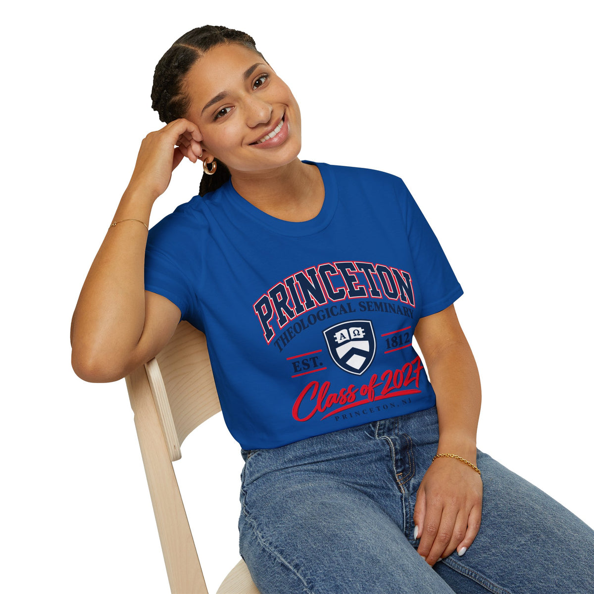 Princeton Class Shirt_Unisex Softstyle with Shield Logo
