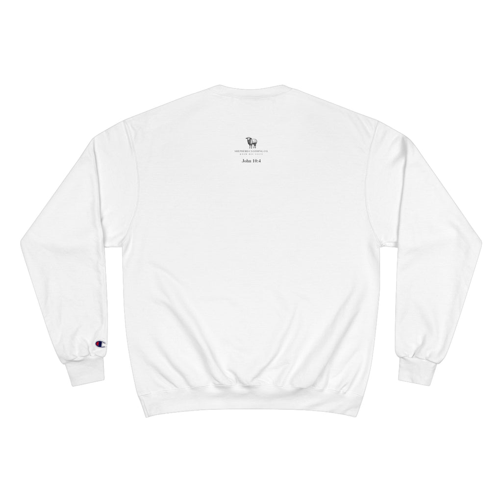 My Sheep Sweatshirt — Christian Mountain Crewneck (John 10:4)