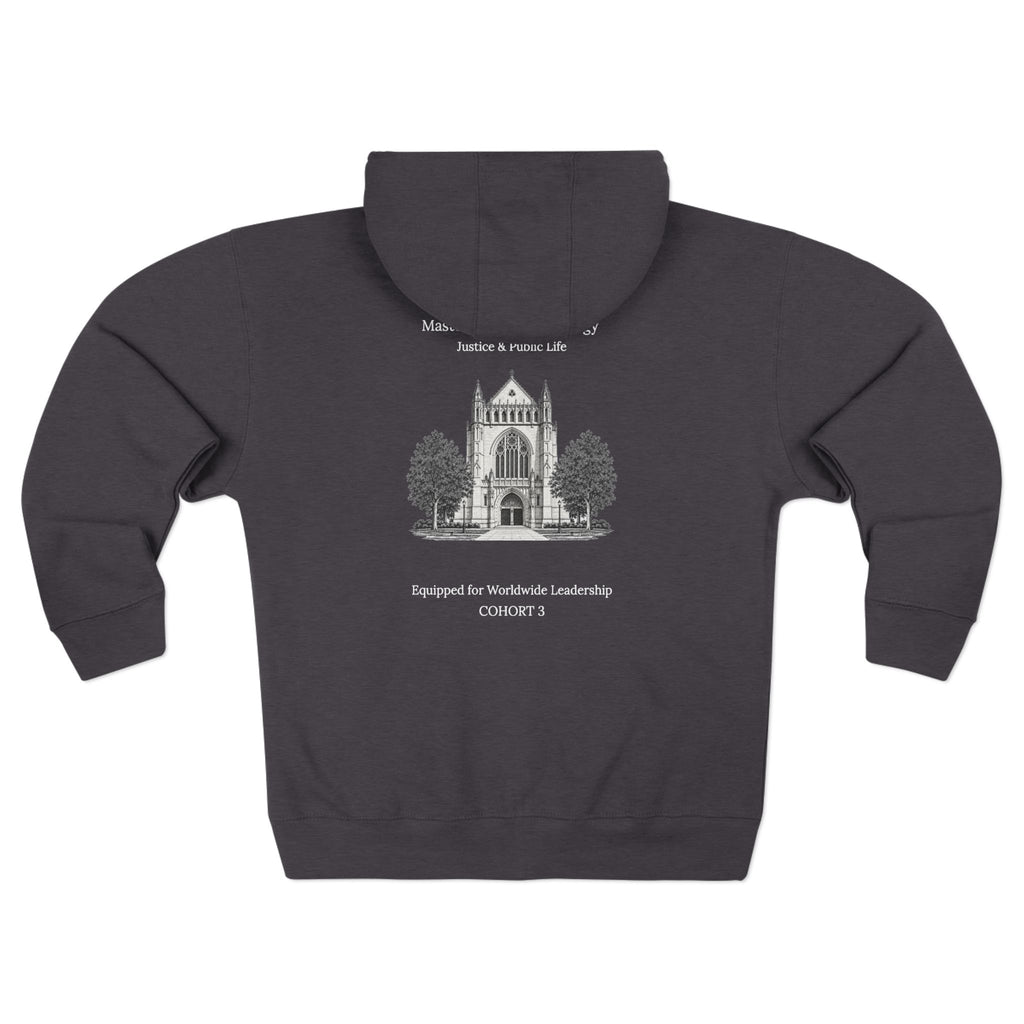 Princeton Theological Seminary Class of 2027 Zip Hoodie — Campus Chapel Illustration