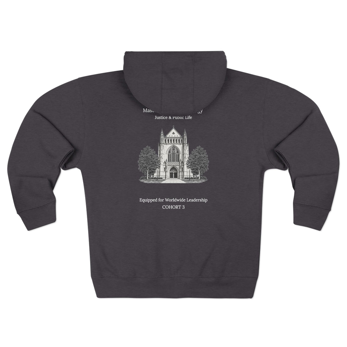 Princeton Theological Seminary Class of 2027 Zip Hoodie — Campus Chapel Illustration