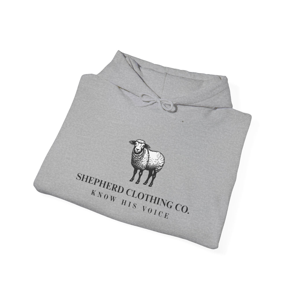 Shepherd Clothing Co. Logo Hoodie – Minimal Sheep Graphic Pullover