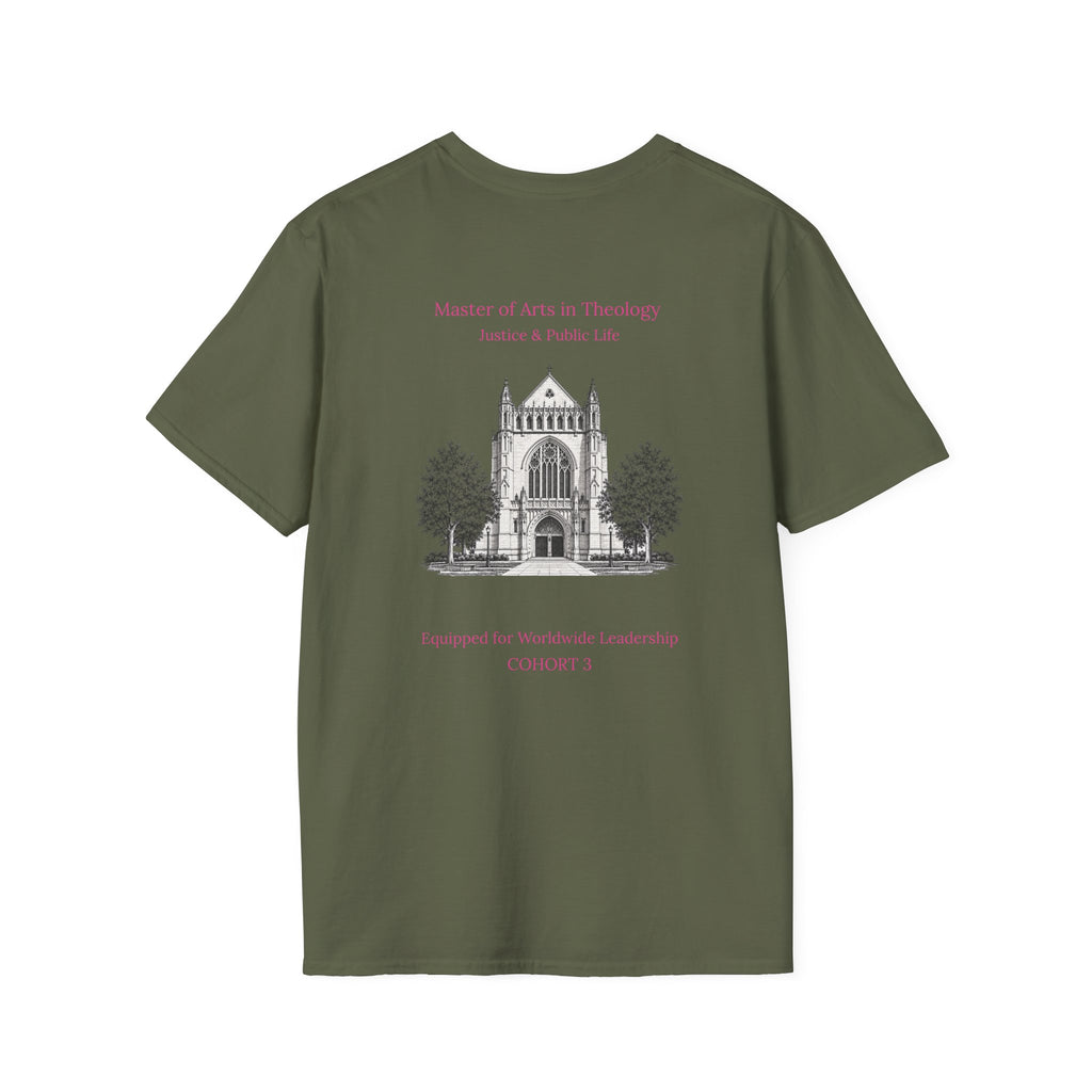 Princeton Theological Seminary Class of 2027 T-Shirt (Pink Lettering for AKA's)