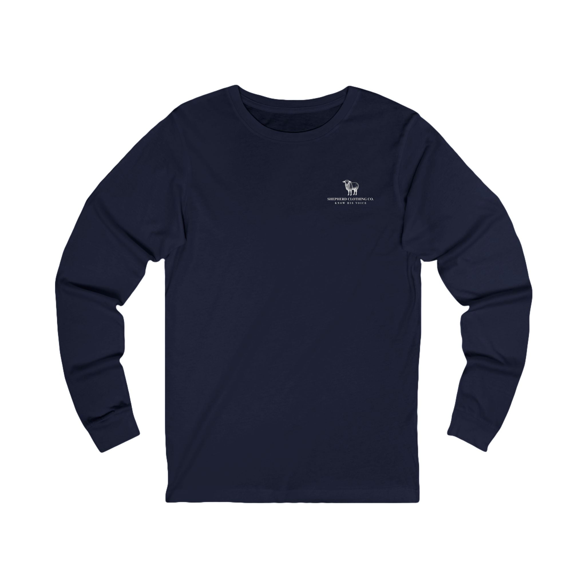 Long Sleeve Tee — 'Romans 8:28' Inspirational Christian Bible Verse Shirt