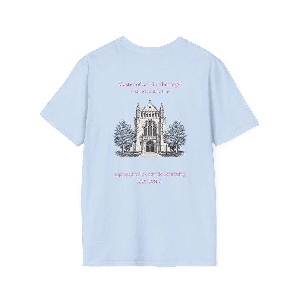 Princeton Theological Seminary Class of 2027 T-Shirt (Pink Lettering for AKA's)
