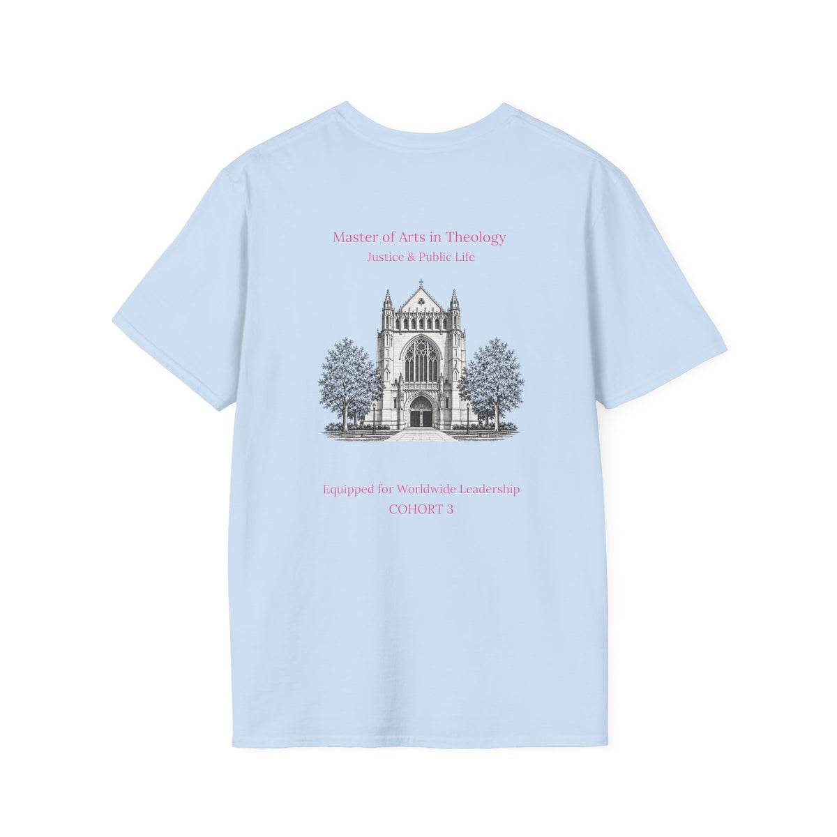 Princeton Theological Seminary Class of 2027 T-Shirt (Pink Lettering for AKA's)