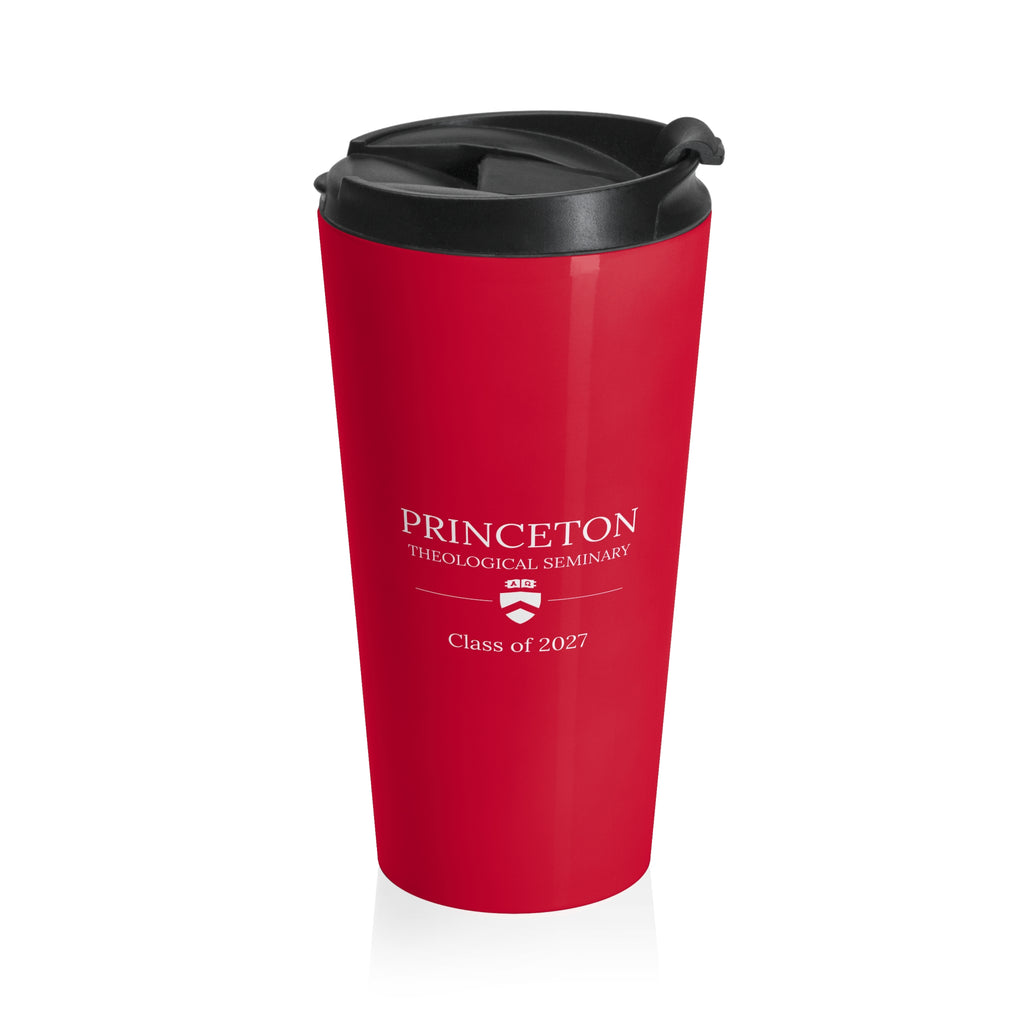 Red Stainless Steel Travel Mug — Insulated Coffee Tumbler