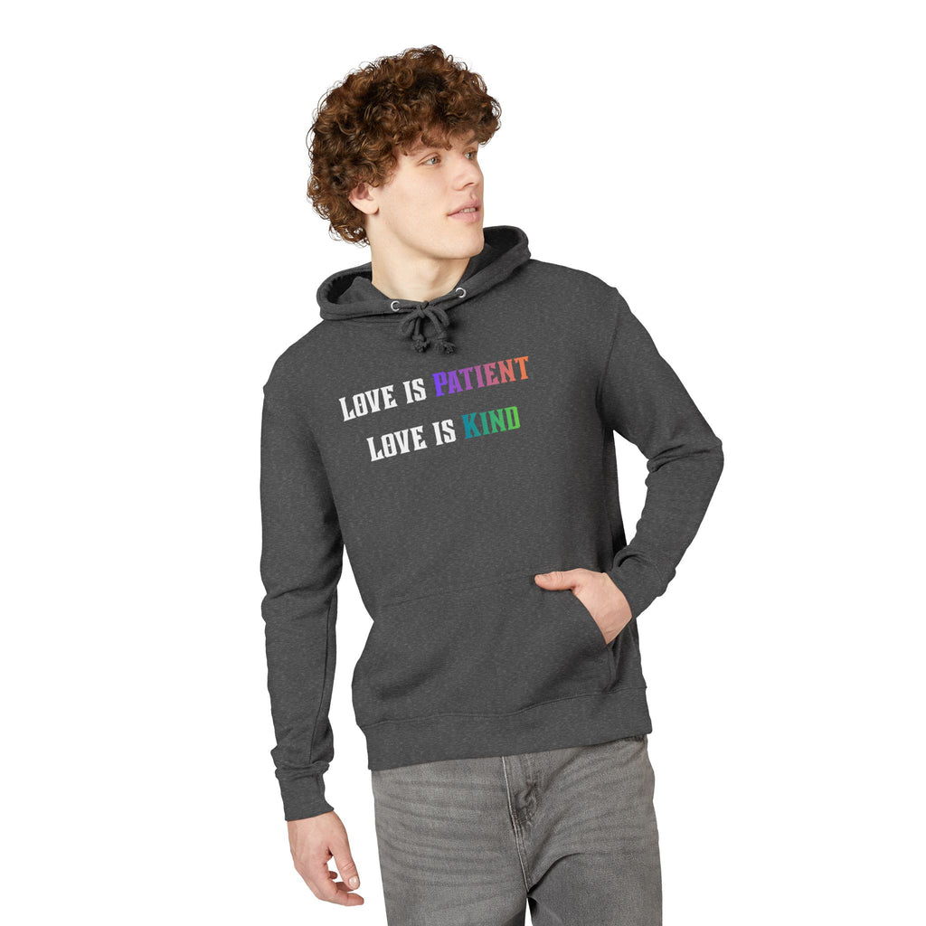 Love Is Patient Love Is Kind Hoodie — Inspirational Christian Message Pullover